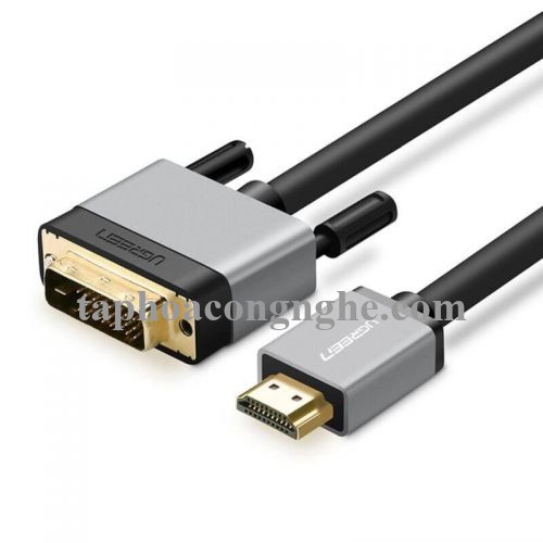 Ugreen 20889 5M màu Đen Cáp chuyển đổi HDMI sang DVI 24 + 1 thuần đồng cao cấp HD128 30020889